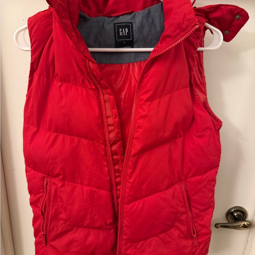 GAP Red Puffer Vest